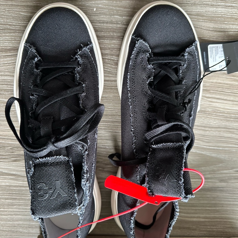 Y3 Black Canvas Sneakers
